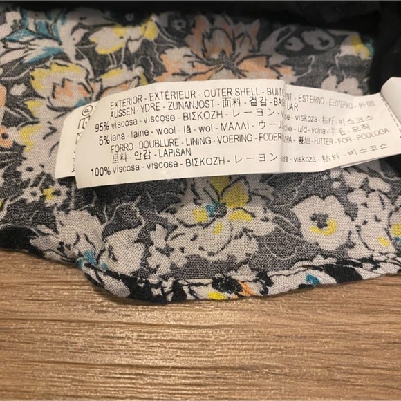 Zara Girls Floral Long Sleeve Dress 13/14 - Picture 4 of 6